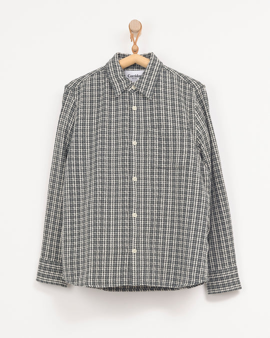 Button Down in Green Snow Check