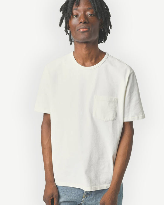 Garment Dyed Tee in White