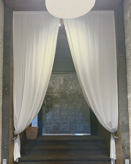Long Linen Curtain Room Divider