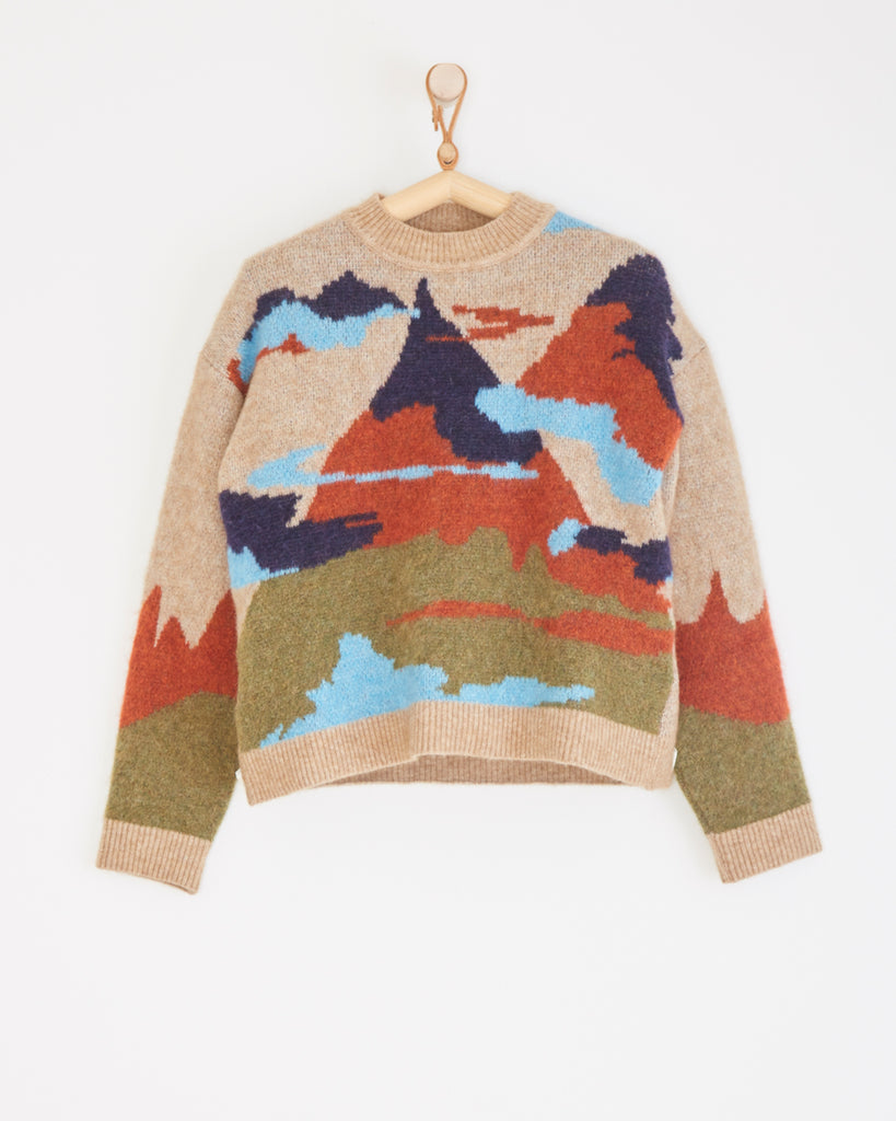 Cosmic Sweater in Sand Hill Henrik Vibskov At Land