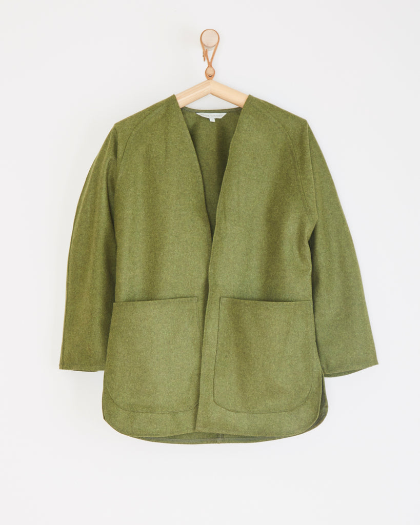 Priya long top military wool coat