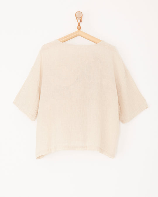 Crew Top in Natural