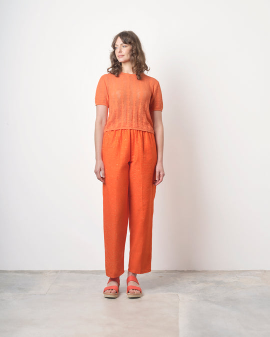 Lazy Pants in Orange Speckle