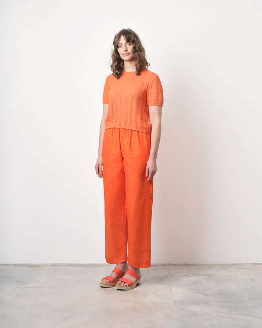 Lazy Pants in Orange Speckle