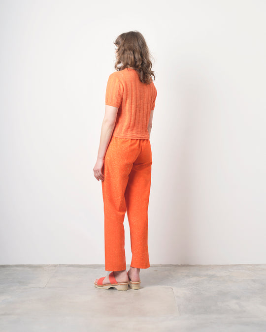 Lazy Pants in Orange Speckle