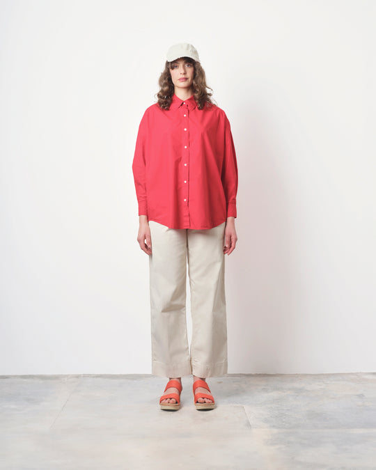 Francine Shirt in Tomato