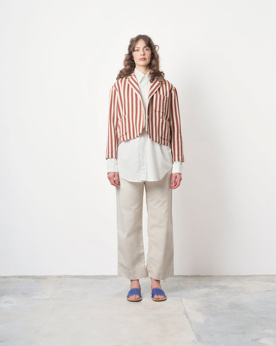 Bernay Jacket in Auburn Stripe