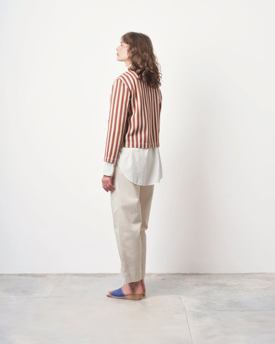 Bernay Jacket in Auburn Stripe