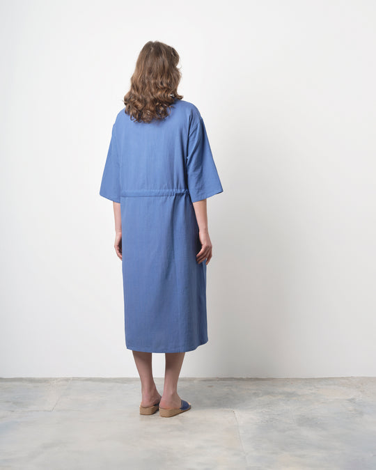 Ajay Dress in Dusty Blue