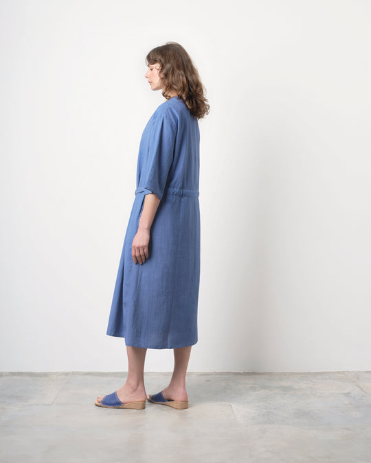 Ajay Dress in Dusty Blue