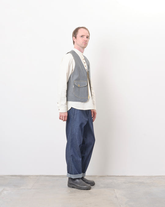 Junction Vest in Railroad Stripe