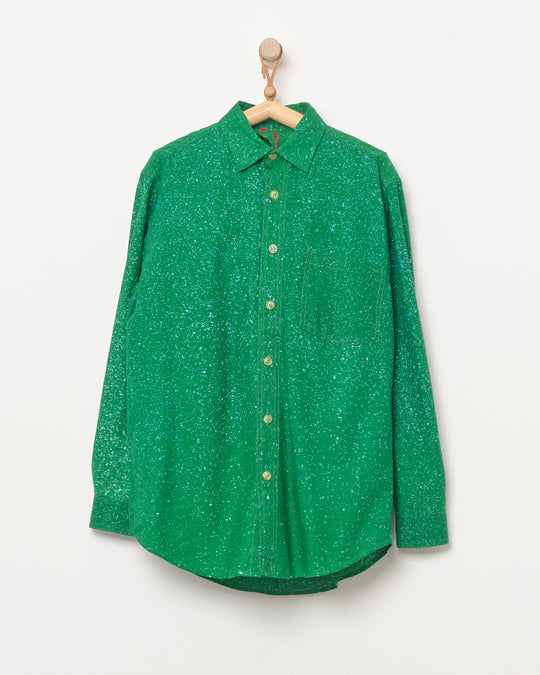 Sudi Shirt in Green Speckle