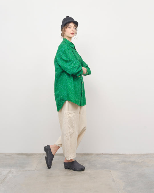 Sudi Shirt in Green Speckle