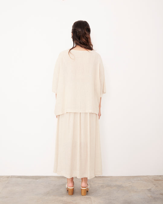 Crew Top in Natural
