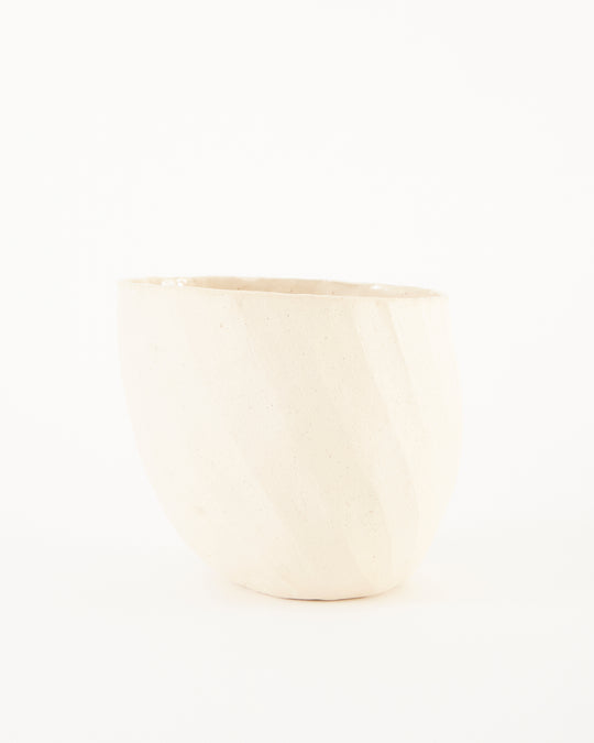 Small Offset Faceted Vessel