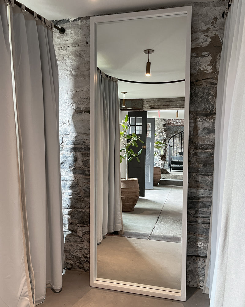 Custom Large White Mirror