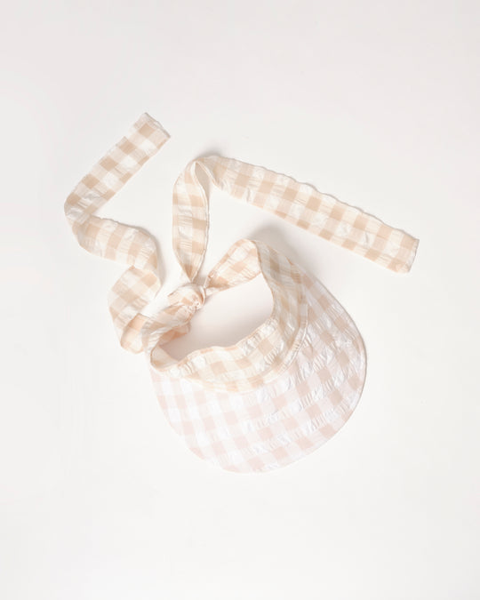 Tie Visor in Gingham