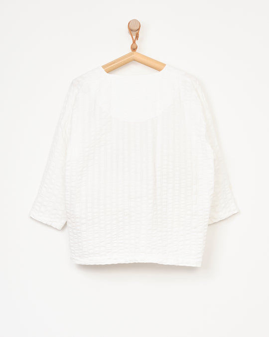 Square Neck Top in White