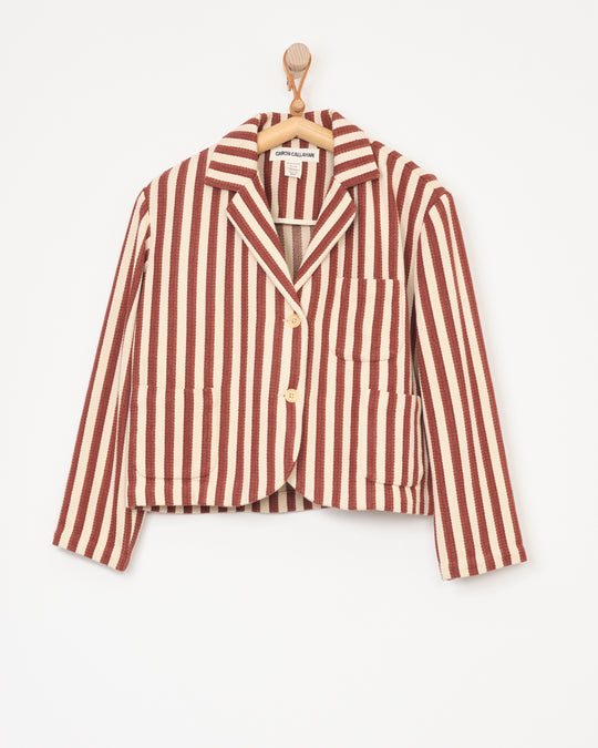 Bernay Jacket in Auburn Stripe