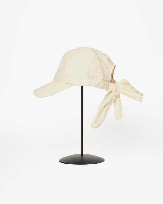 Sausage Cap in Off White Bird