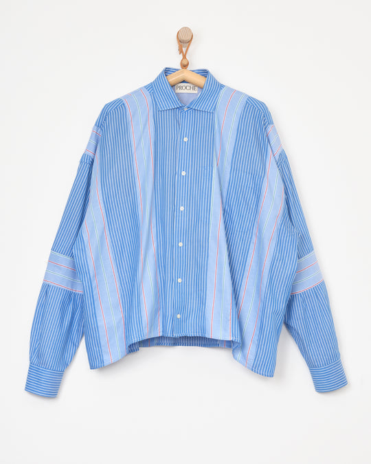 Reworked Men's Shirt in Multi Stripe