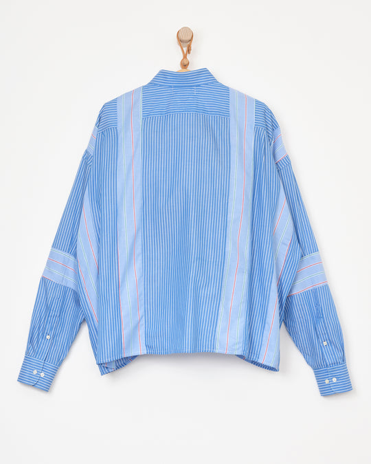 Reworked Men's Shirt in Multi Stripe