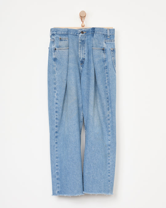 Upcycled Denim Pant in Light Wash