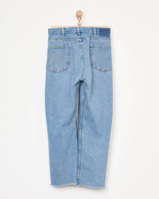 Upcycled Denim Pant in Light Wash