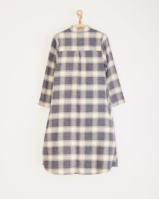Thea Dress in Gray Plaid