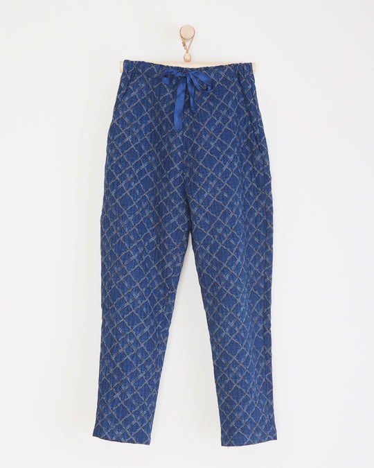 Quimby Pant in Quilted Chambray