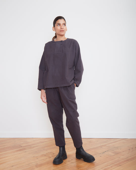 Painter Top in Sumi Black