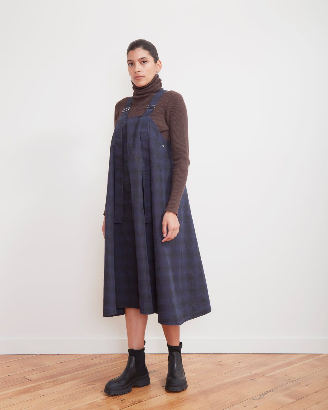 Handmade Stonewash Overall Dress with Pocket Organic Cotton Dress Skir –  Hidden Treasure